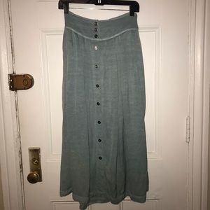 Free People Denim Maxi Skirt, new condition